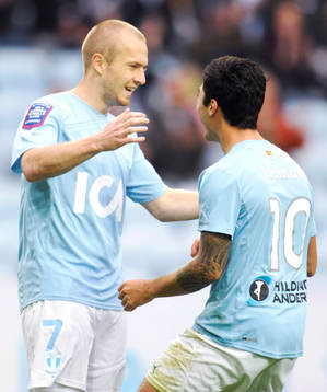 Daniel Larsson, Malmö, 1-0, glädje, jubel