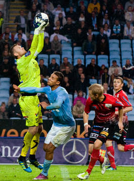 Viktor Noring, målvakt, Trelleborg når före Mathias
