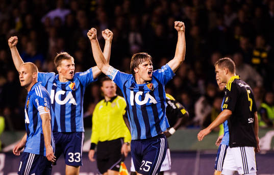 Emil Bergström och Sebastian Rajalakso, Djurgården, jubel