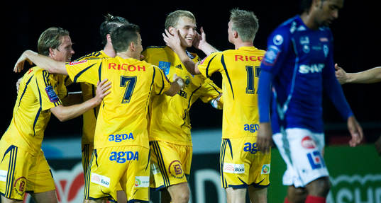 2-0, Skyttekungen Sebastian Andersson, Ängelholm, jubel,