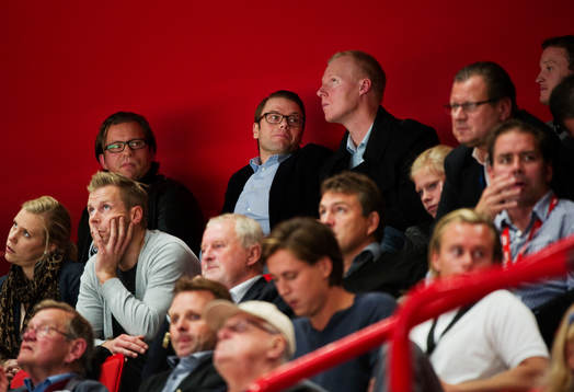 Prins Daniel Westling närvarade på matchen