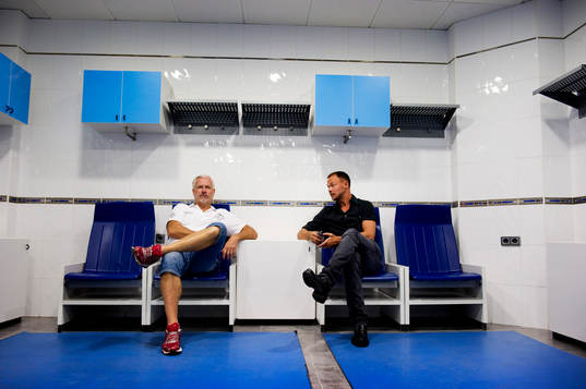 Glenn Hysén och Joachim Björklund i Valencias