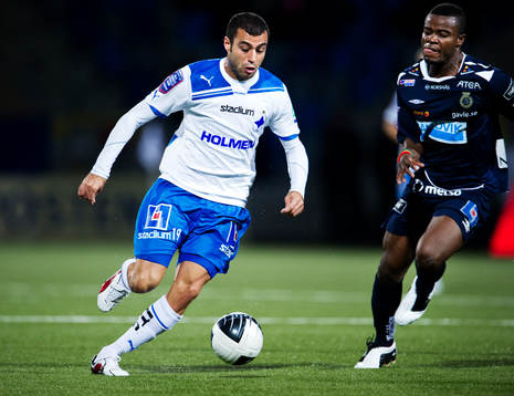 Imad Khalili, Norrköping, och Zakaria Abdullai, Gefle