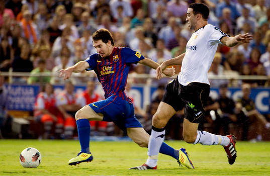 Lionel Messi, Barcelona, Adil Rami, Valencia