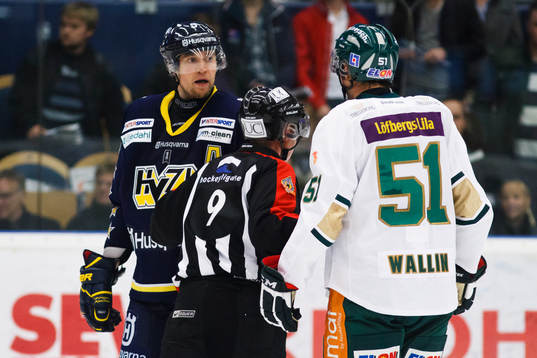 Heta känslor mellan Mikko Luoma, HV71 och Rickard Wallin,