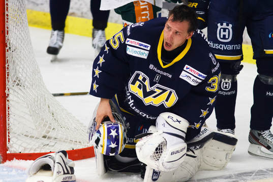 Andreas Andersson, målvakt, HV71 var upprörd