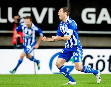 Stefan Selakovic, IFK Göteborg, gör 1-0, jubel