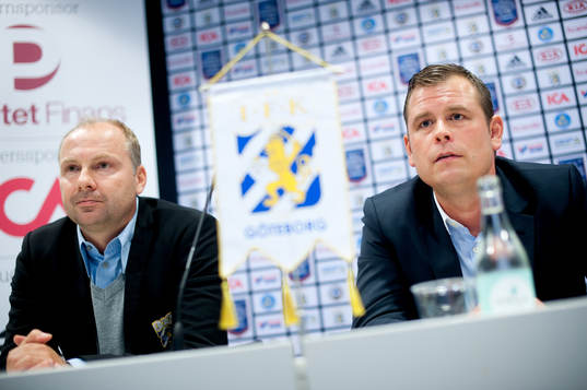 Håkan Mild, sportchef, Mikael Stahre, tränare