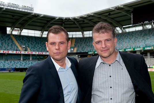 Mikael Stahre, ny tränare och Magnus Edlund, ny