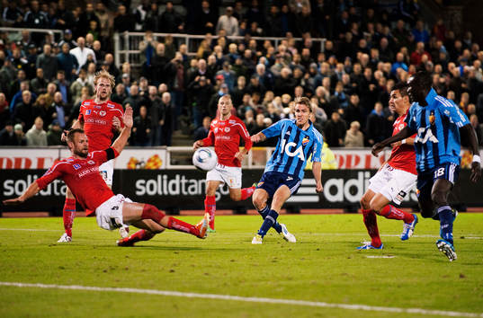Johan Oremo, Djurgården, skjuter