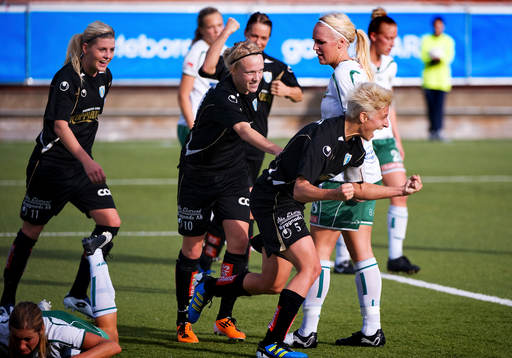 Olivia Schough, Linnea Liljegärd, Lisa Ek, Göteborg, jubel