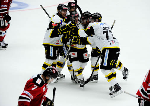 Broc Little, Västerås gjorde 1-3. Jubel