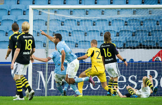 1-1, Mathias Ranegie, Malmö
