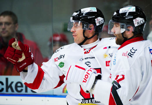 Jared Aulin och Emil Kåberg, Örebro, jubel