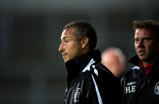 Henrik Larsson, träanre och Hans Eklund, assisterande