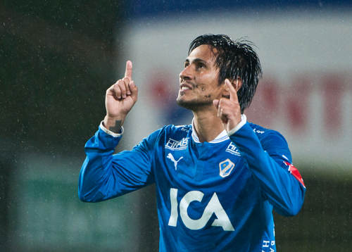 Antonio Rojas, jubel, tackar högre makter, Halmstad