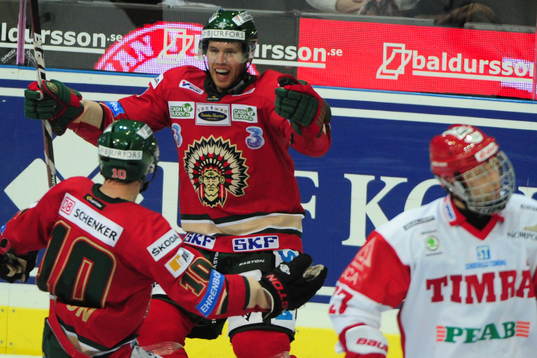 Christian Bäckman, Frölunda gör 3-0 på passning av