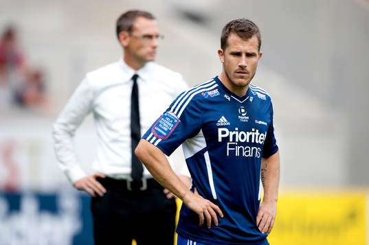 Jonas Olsson, tränare och Tobias Hysen