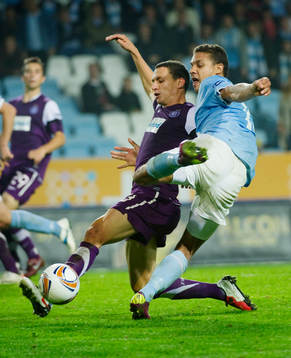 Mathias Ranegie, Malmö och Georg Margreitter, Austria Wien