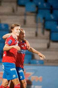 Simon Thern, Christoffer Andersson, Helsingborg, jubel, 2-0