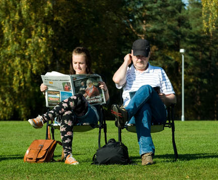 Sommarväder och många hade med sig brasse-stol, Vittsjö
