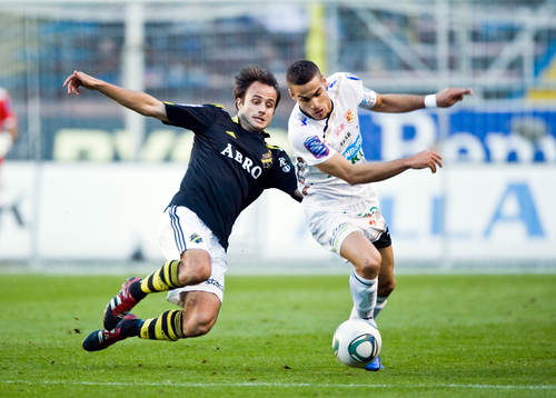 Helgi Danielsson, AIK och Mervan Celik, GAIS