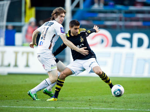 Markus Gustafsson, GAIS och Gabriel Özkan, AIK