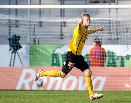 David Löfquist, Mjällby, jubel