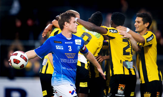 Häcken, jubel, Dennis Melander, Trelleborg, depp