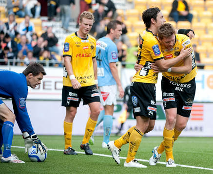 David Elm, Elfsborg, gör 2-0, jubel