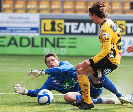 Niklas Hult, Elfsborg, Mattias Hugosson, målvakt Gefle