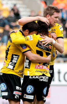 David Elm, Elfsborg, gör 2-0, jubel, glädje