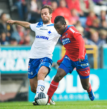 Mattias Florén, Norrköping, och May Mahlangu, Helsingborg