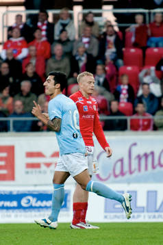 Jiloan Hamad, Malmö FF, jubel, Tobias Eriksson, Kalmar,