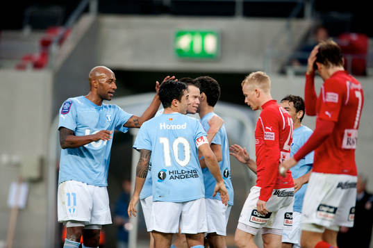 Jeffrey Aubynn och Malmö FF, jubel