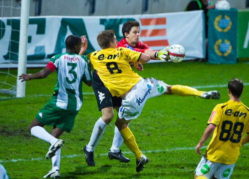 Mikael Boman, Falkenberg och Johannes Hopf, målvakt,