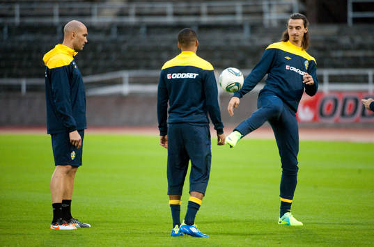 Daniel Majstorovic, Martin Olsson och Zlatan Ibrahimovic