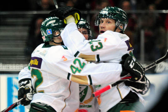 Joakim Hillding och Hannes Hyvönen, Färjestad (Jubel)