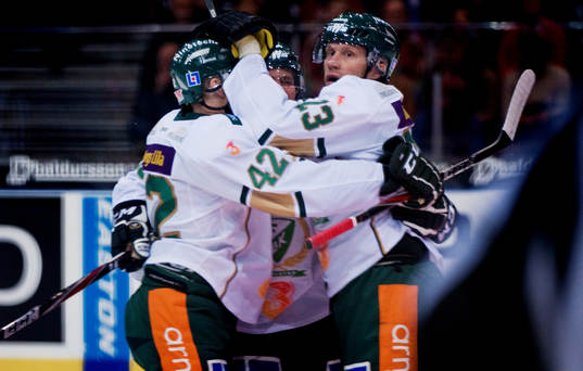 Hannes Hyvönen, Färjestad, jubel