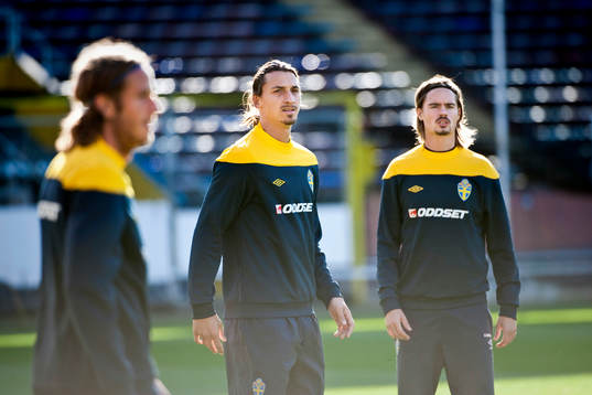 Zlatan Ibrahimovic och Mikael Lustig