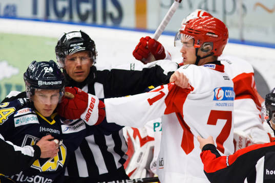 Marcus Högström, Timrå, gruffar med Jonathan Thollander,