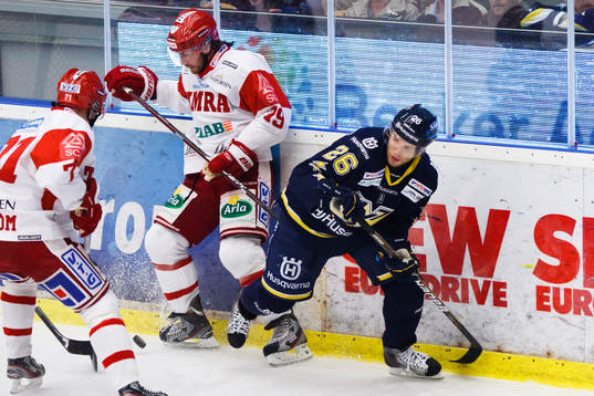 Kamil Piros, HV71 vid sidan av Matt Murley, Timrå