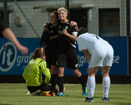 Anna Ahlstrand, Göteborg, gör 2-0, jubel Lisa Ek