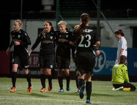 Anna Ahlstrand, Göteborg, gör 2-0, jubel Linnea
