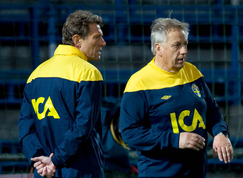 Håkan Ericson och Tommy Söderberg, förbundskapten
