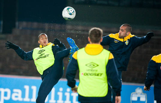 Martin Olsson och Emir Bajrami