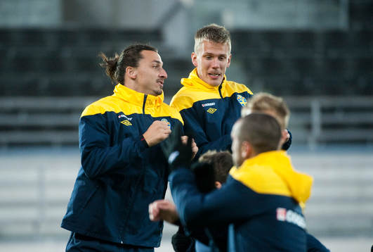 Zlatan Ibrahimovic och Pontus Wernbloom
