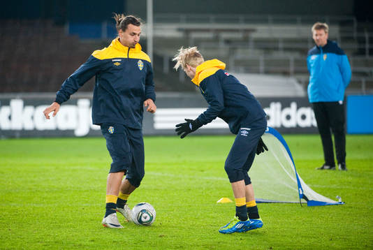 Zlatan Ibrahimovic utmanar Christian Wilhelmsson