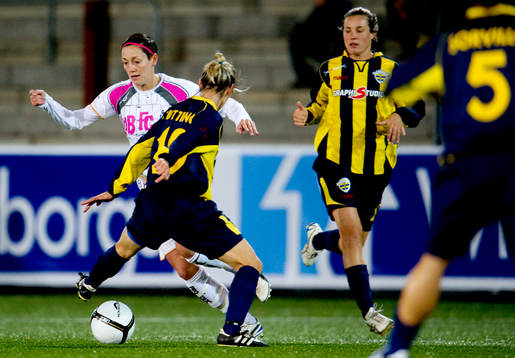 Therese Sjögran, LDB Malmö rundar spelare på spelare