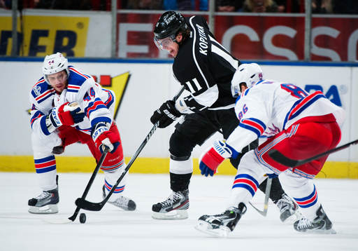 Steve Eminger och Wojtek Wolski, New York Rangers,